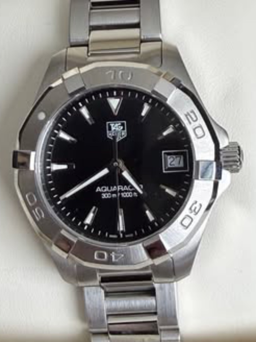 TAG Heuer Aquaracer 300M Quartz, reference WAY1310, a 35 mm women's model